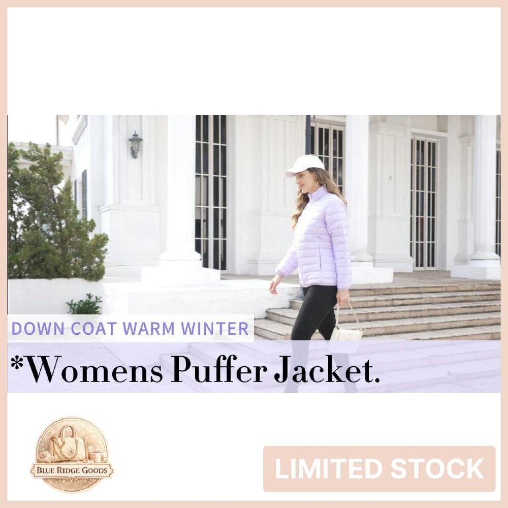 Quilted Puffer Jacket Packable Lightweight Winter… - image 8